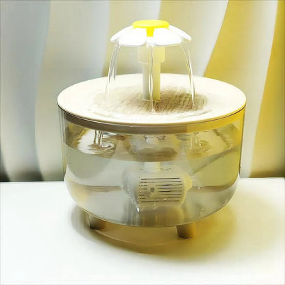 Automatic Pet Drinking Fountain with Flower Design – 1.5L or 2L Capacity for Cats and Small Dogs 5