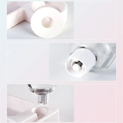 Automatic Pet Feeder and Water Dispenser – Space-Saving Corner Design for Cats and Dogs 3