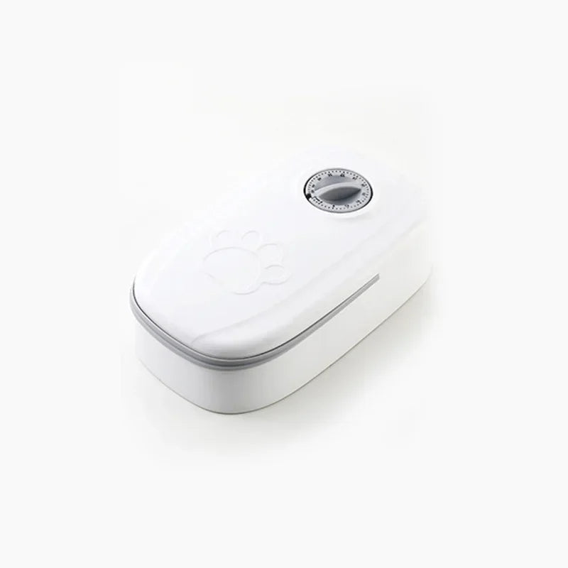 Automatic Pet Feeder with Cold Pack – 700ml Timed Double Bowl for Cats and Small Dogs 3