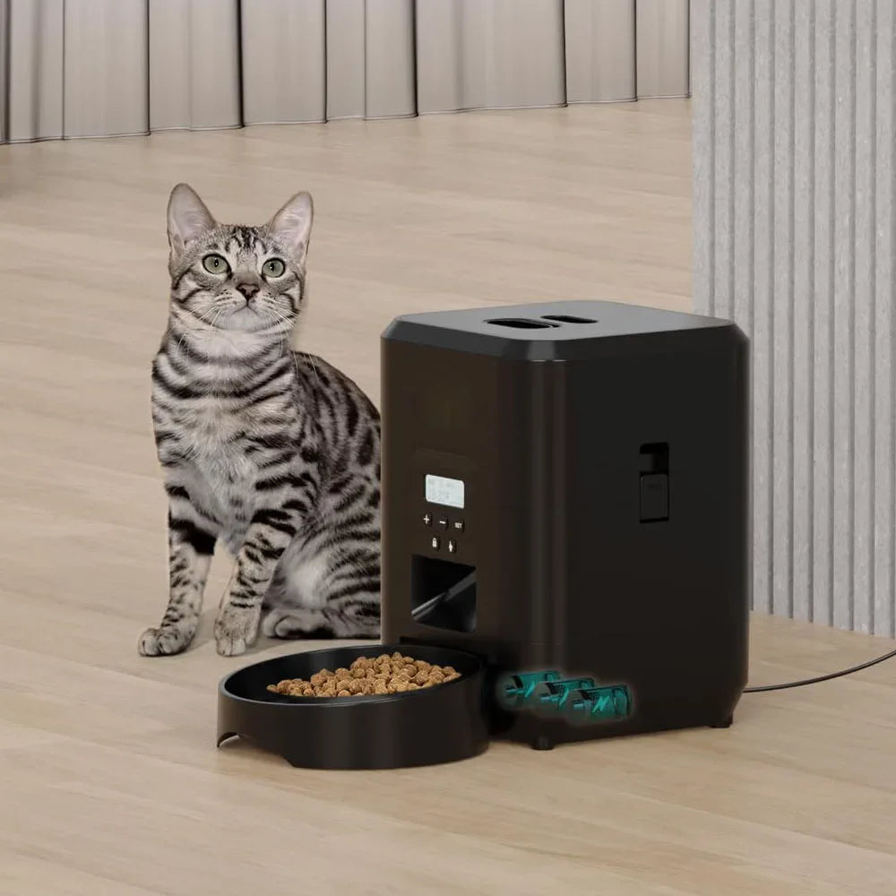 Automatic Pet Food Dispenser with Time Settings – WiFi and Button Control for Dogs and Cats 2