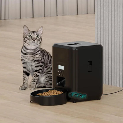 Automatic Pet Food Dispenser with Time Settings – WiFi and Button Control for Dogs and Cats 2