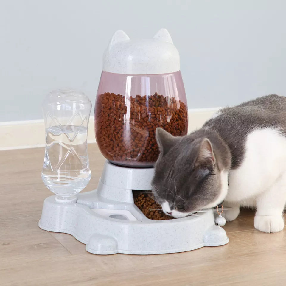 Automatic Pet Food and Water Station for Cats and Dogs – Time-Saving and Space-Efficient Design 0