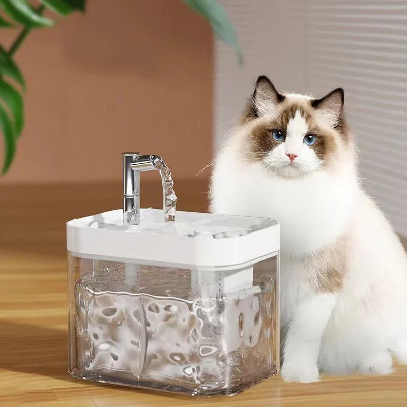 Automatic Pet Water Dispenser 1.5L – Best Cat and Dog Water Fountain with 3 Flow Modes and Food-Grade Material 2