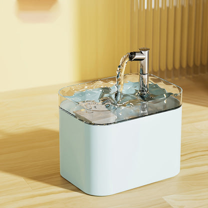 Automatic Pet Water Fountain with 1.5L capacity, featuring quiet circulation and USB power, designed for cats and dogs to stay hydrated. 7