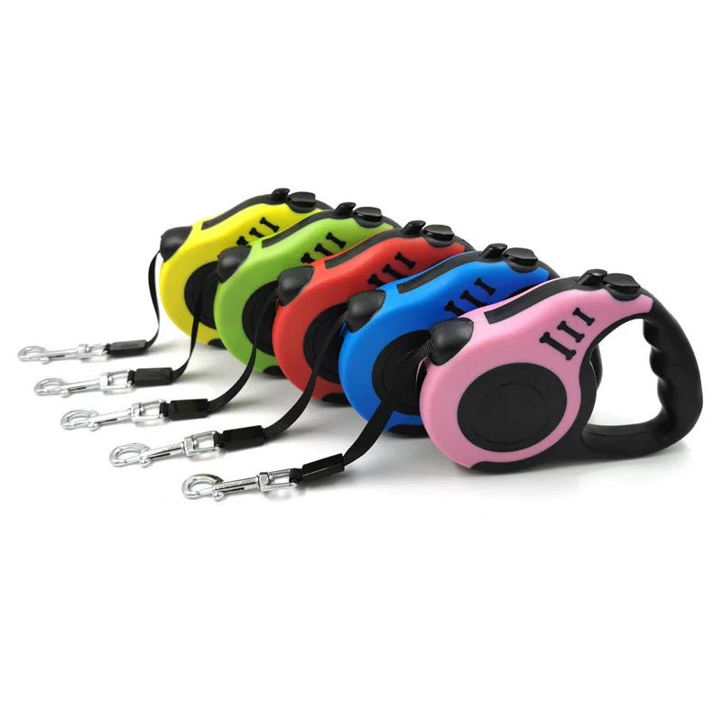 Automatic Retractable Dog Leash - 3M/5M Length for All Dog Sizes with Comfortable Grip and Durable Construction 1