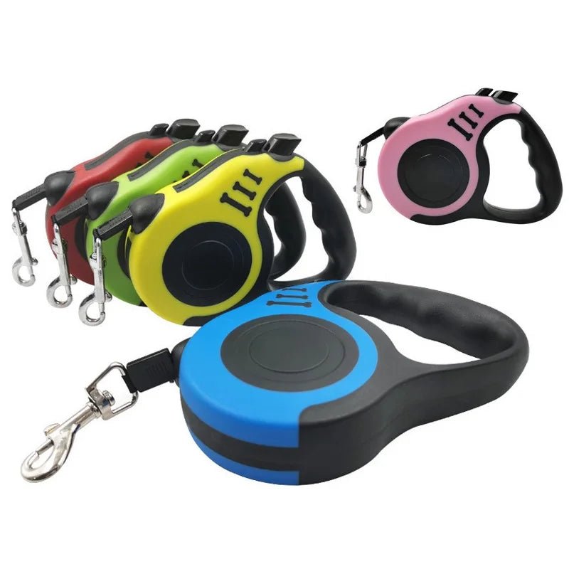 Automatic Retractable Dog Leash - 3M/5M Length for All Dog Sizes with Comfortable Grip and Durable Construction 2