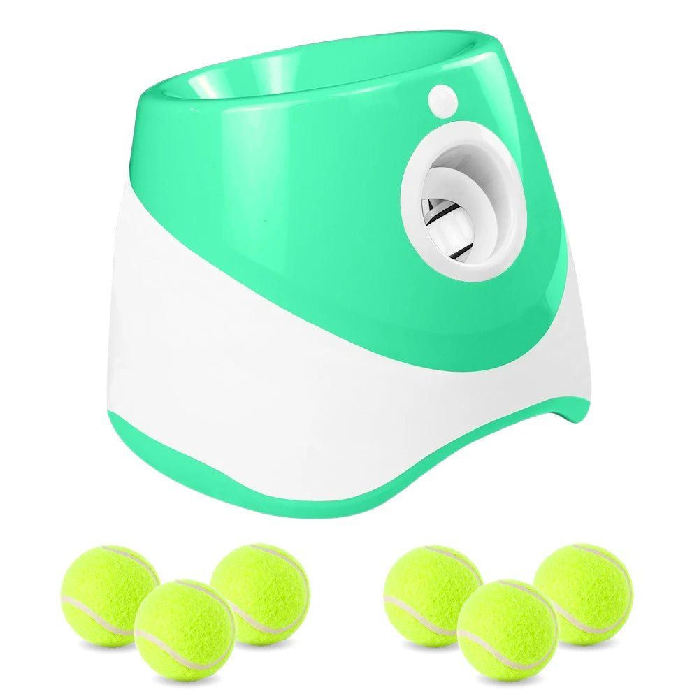 Automatic Tennis Ball Launcher for Dogs – Rechargeable Compact Fetch Toy for Small Breeds with Mini Tennis Balls 6