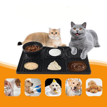BPA-Free Silicone Licking Mat for Dogs – 3-in-1 Slow Feeder and Sniffing Mat 3