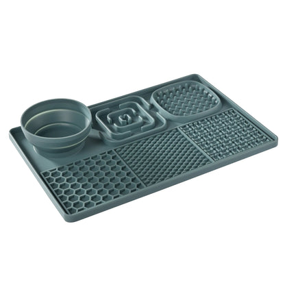 BPA-Free Silicone Snuffle Mat and Dog Lick Mat – 3-in-1 Slow Feeder, Sniffing Zone for Healthy Eating and Hydration 8