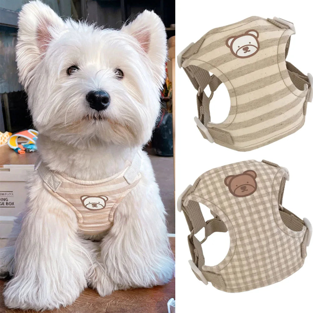 BearPawStripe | Stylish Puppy Harness & Leash 1