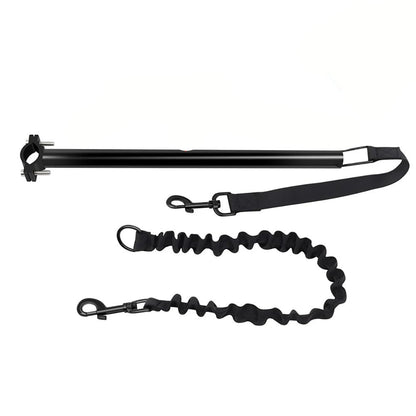 Bicycle Dog Leash with Elastic Shock Absorption and Metal Attachment for Medium to Large Dogs – Durable Nylon, Adjustable Length 0