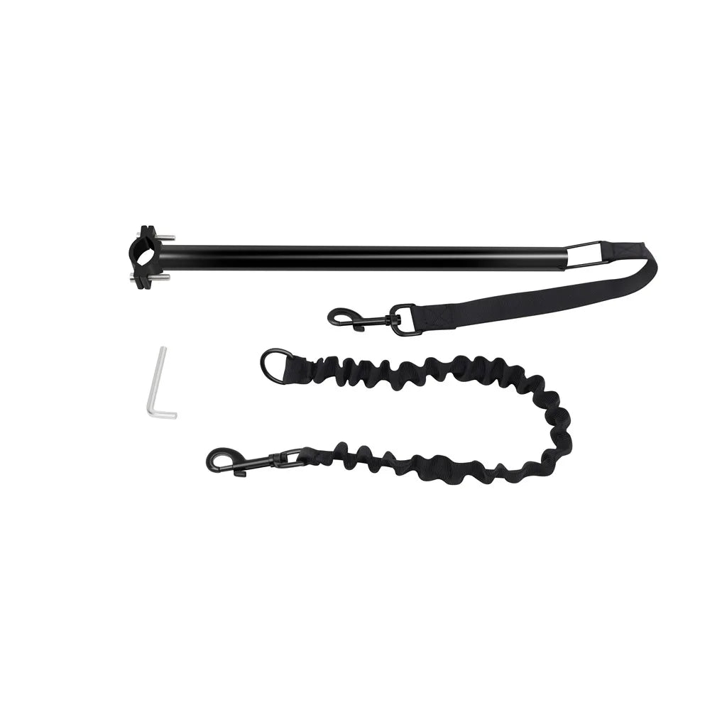 Bicycle Dog Leash with Elastic Shock Absorption and Metal Attachment for Medium to Large Dogs – Durable Nylon, Adjustable Length 1