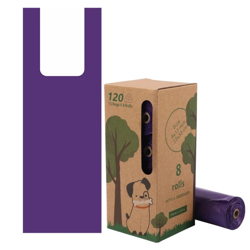 Biodegradable Dog Waste Bags – Eco-Friendly Poop Bags with Easy Binding Handles 1