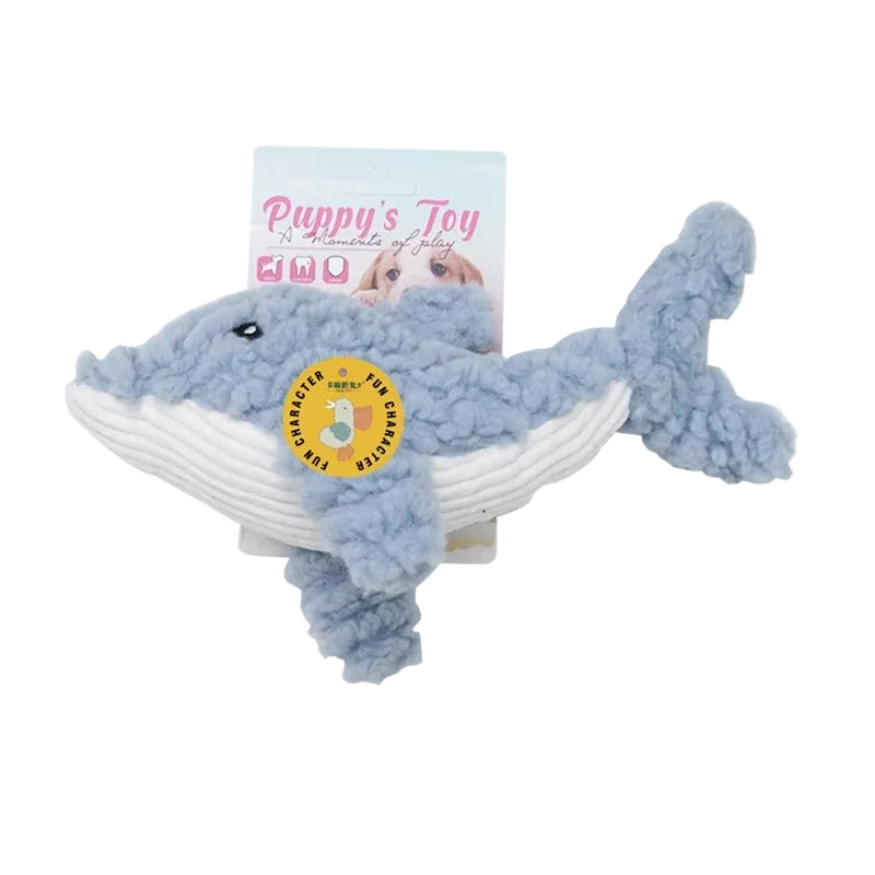 Bite Resistant Dog Toy for Aggressive Chewers – Fleece Animal Design for Interactive Chewing and Play 7