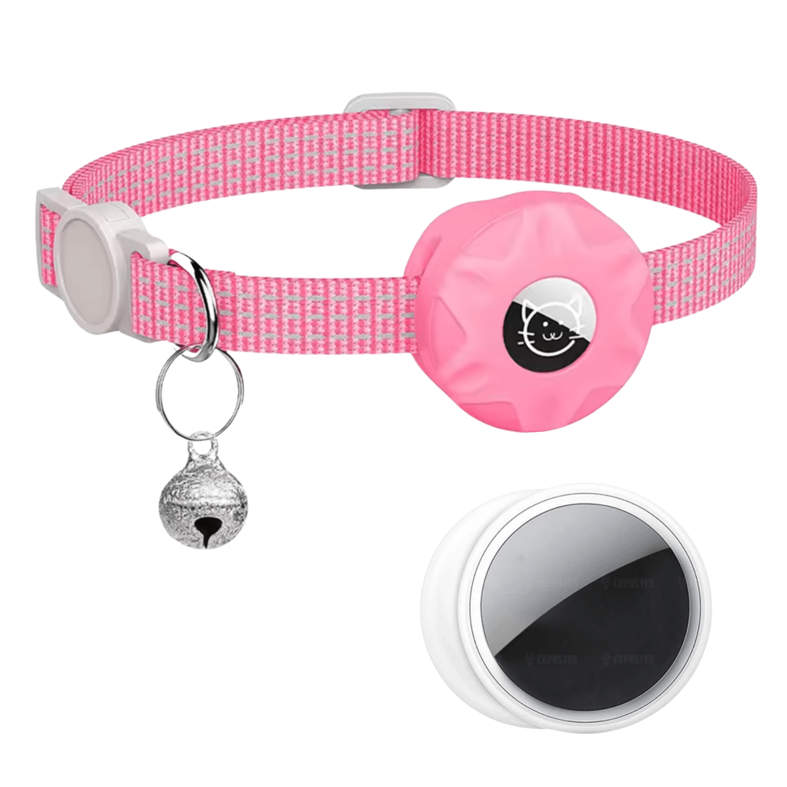 Bluetooth GPS Pet Tracker with Adjustable Reflective Collar – Smart Dog and Cat Locator for Safety and Visibility 1