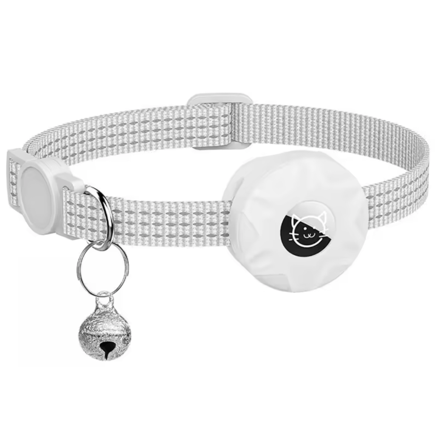 Bluetooth Pet Tracker with Reflective Collar for Dogs and Cats - Smart Location Tracking Device 0