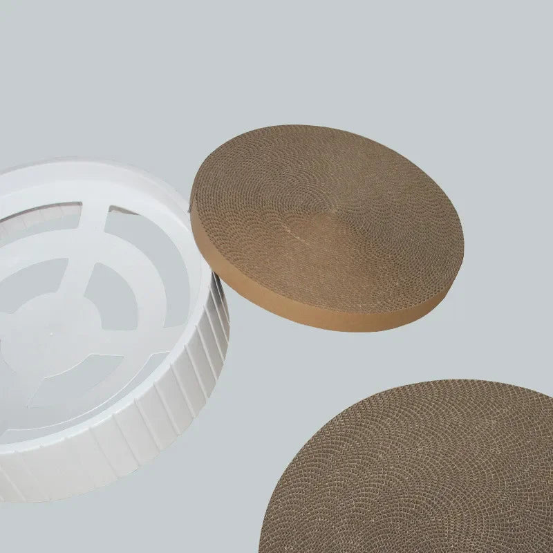 Bowl-Shaped Cat Scratching Mat – Durable Corrugated Cardboard for Scratching and Resting 2