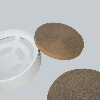 Bowl-Shaped Cat Scratching Mat – Durable Corrugated Cardboard for Scratching and Resting 2