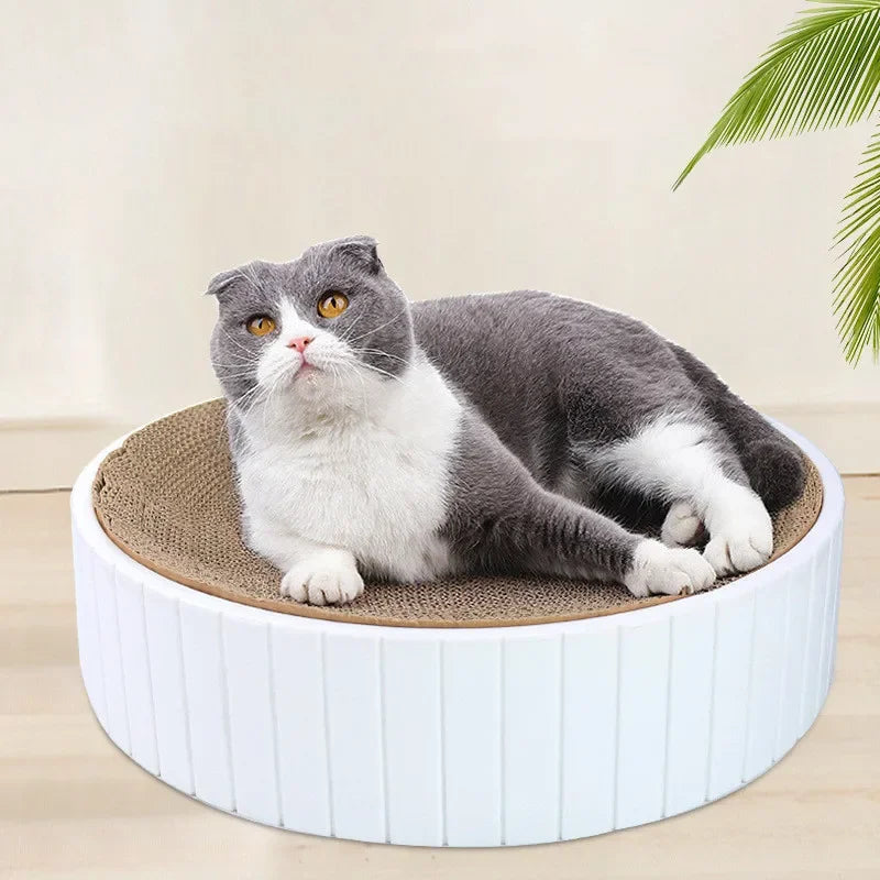 Bowl-Shaped Cat Scratching Mat – Durable Corrugated Cardboard for Scratching and Resting 5