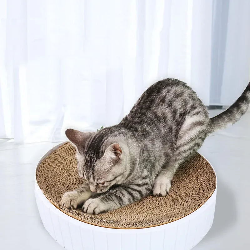 Bowl-Shaped Cat Scratching Mat – Durable Corrugated Cardboard for Scratching and Resting 6