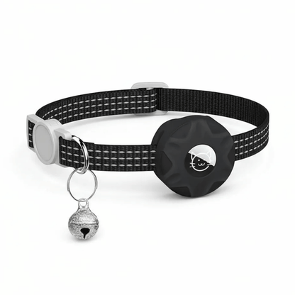 Break-Away Cat Collar with AirTag Holder – Adjustable Reflective GPS Cat Tracker Collar for Small Cats and Kittens 1