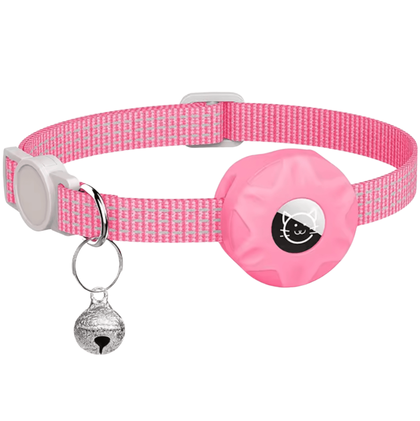 Break-Away Cat Collar with AirTag Holder – Adjustable Reflective GPS Cat Tracker Collar for Small Cats and Kittens 10