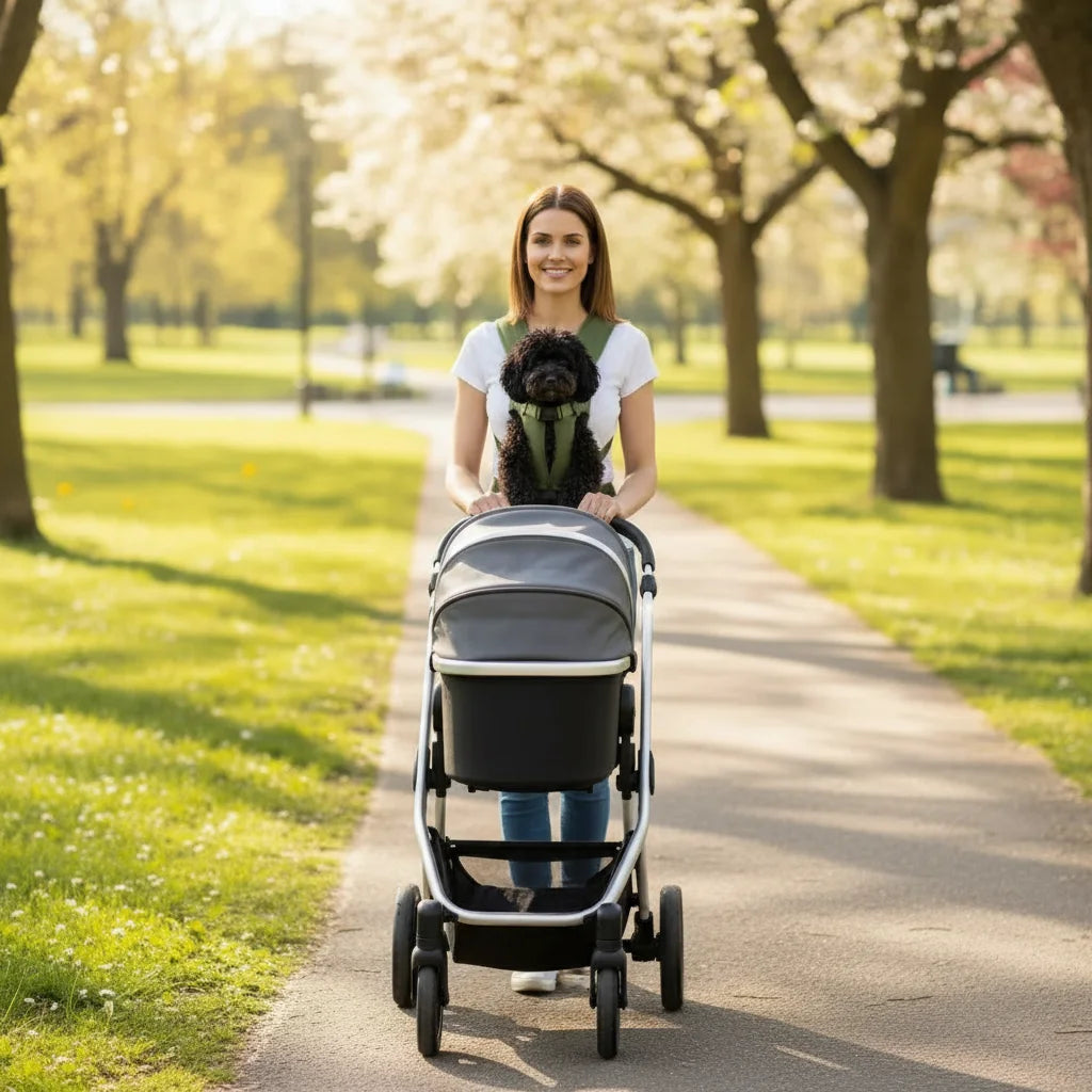 Breathable Hands-Free Dog Carrier Backpack for Small to Medium Pets - Adjustable Oxford Cloth Design 4