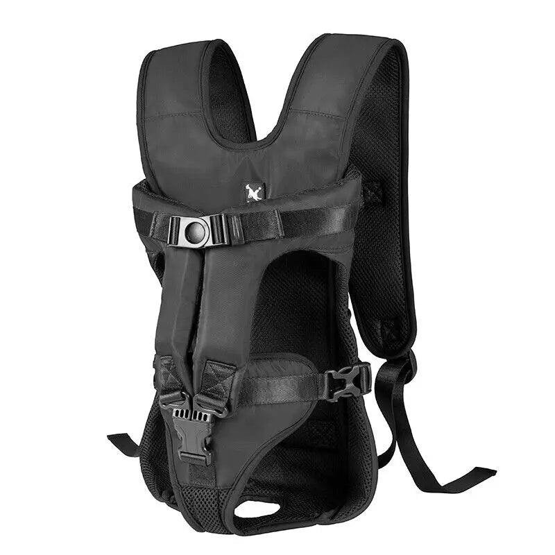 Breathable Hands-Free Dog Carrier Backpack for Small to Medium Pets – Adjustable Oxford Cloth, Front Carrier Design 0