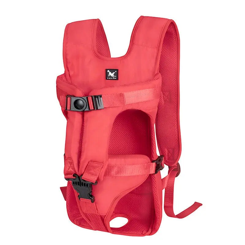 Breathable Hands-Free Dog Carrier Backpack for Small to Medium Pets – Adjustable Oxford Cloth, Front Carrier Design 9