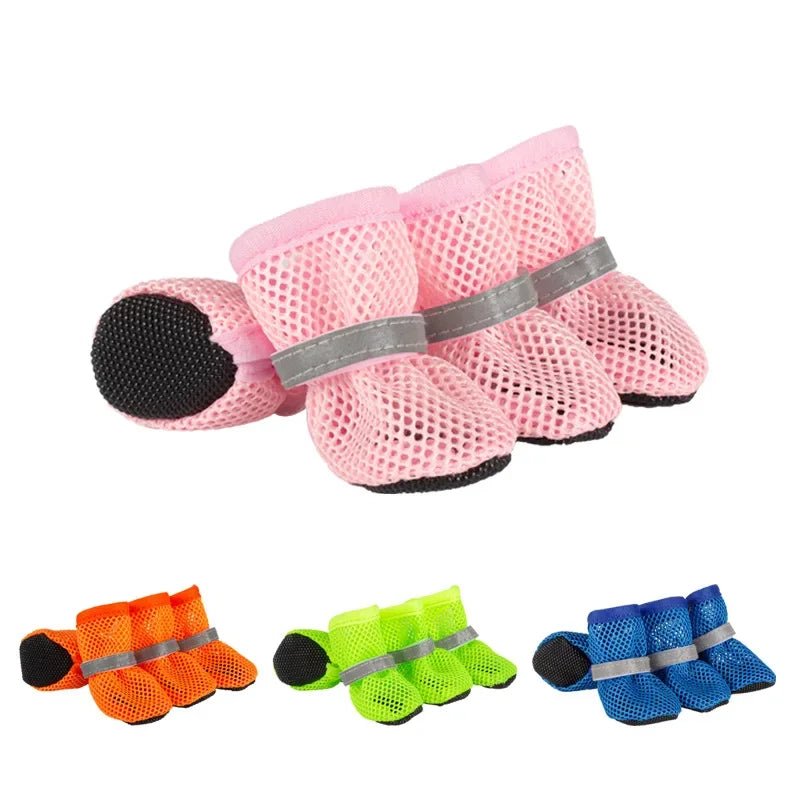 Breathable Non-Slip Dog Shoes for Small and Medium Dogs – Set of 4 Durable Dog Boots for Comfort and Protection 1