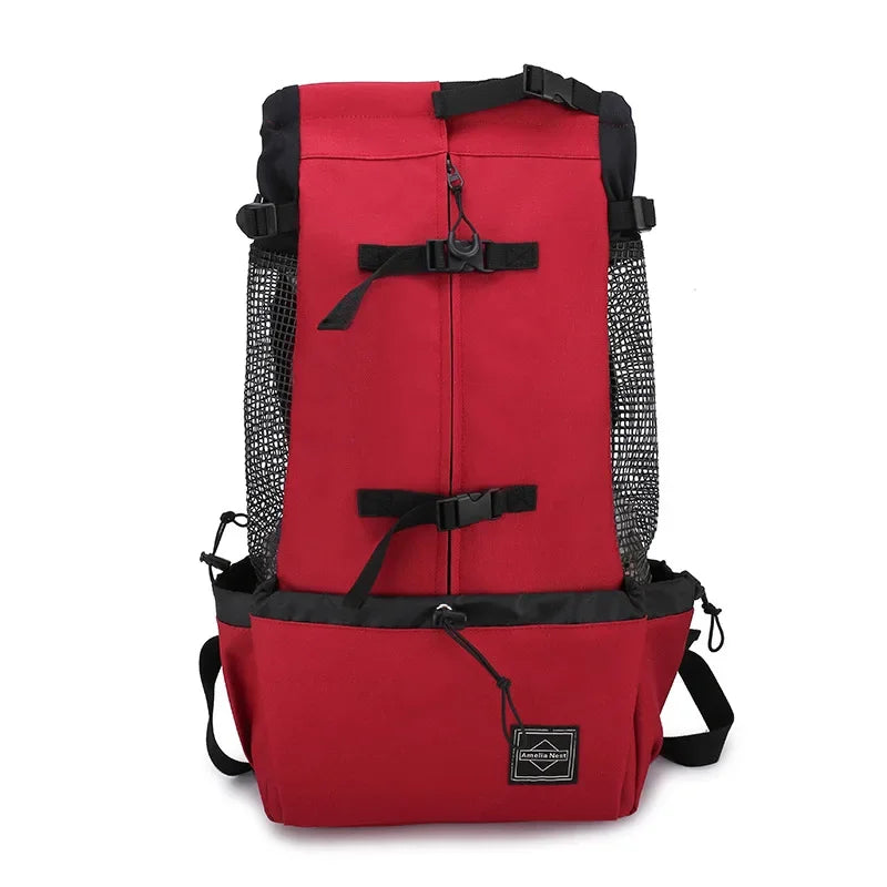 Breathable Nylon Pet Carrier Backpack for Dogs and Cats – Ideal for Travel, Hiking, and Cycling, Supports Pets Up to 30 kg 8