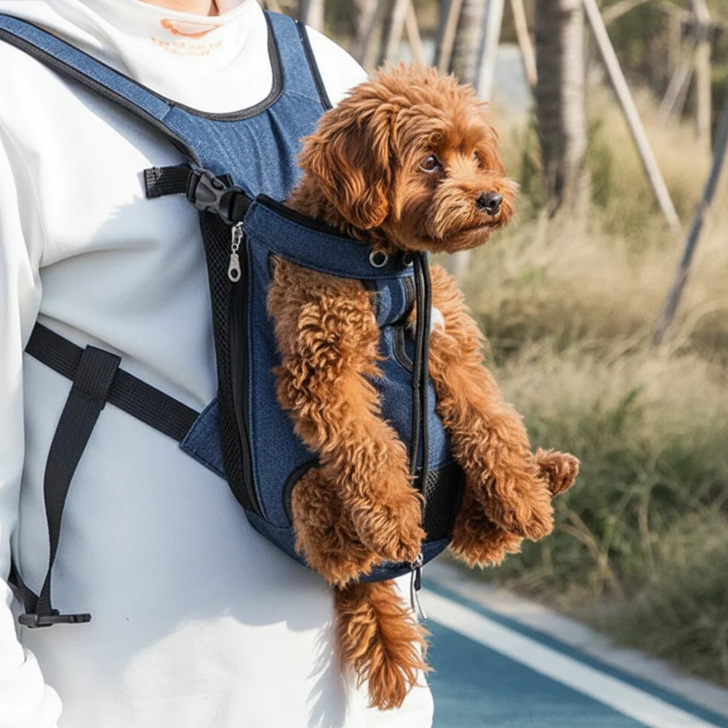 Breathable Pet Carrier Backpack for Dogs and Cats – Ergonomic Design with Safety Features and Ventilated Mesh 2