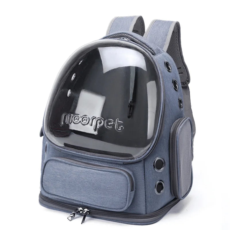 Breathable Pet Travel Backpack with Transparent Window for Cats and Sm ...