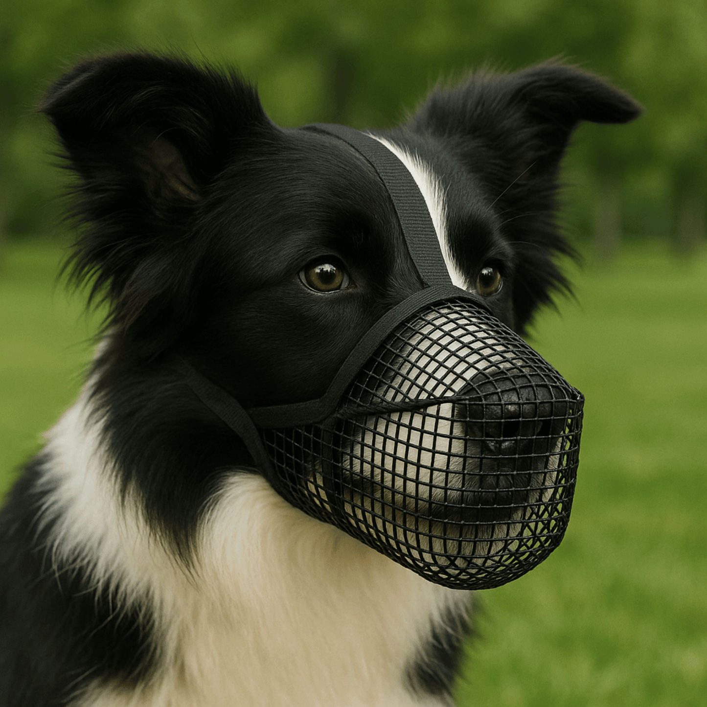 Breathable Soft Mesh Dog Muzzle – Lightweight Adjustable Basket Muzzle for Small Dogs, Comfortable and Durable Design 3