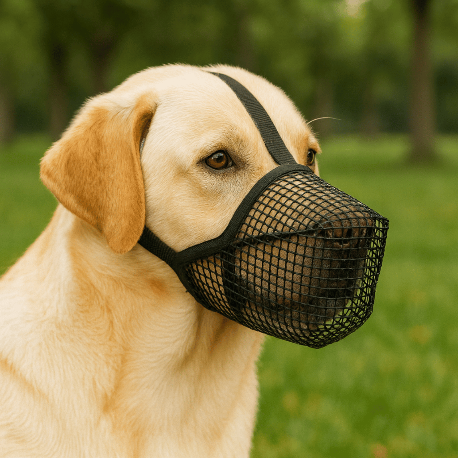 Breathable Soft Mesh Dog Muzzle – Lightweight Adjustable Basket Muzzle for Small Dogs, Comfortable and Durable Design 8