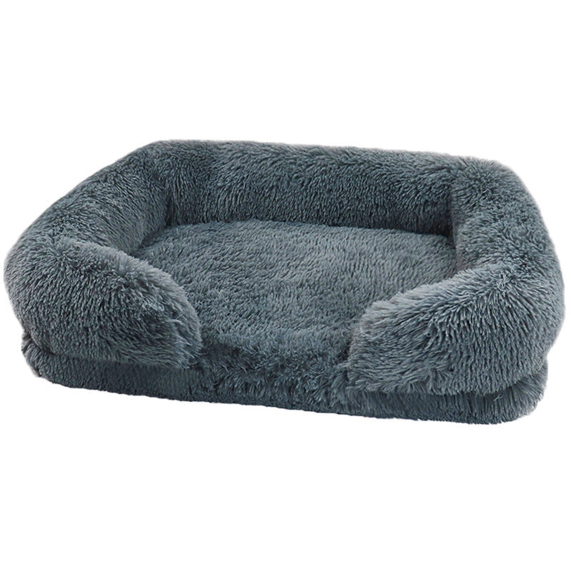 Calming Dog Bed Sofa with Plush Materials and Supportive Design – Comfortable Pet Bed 1