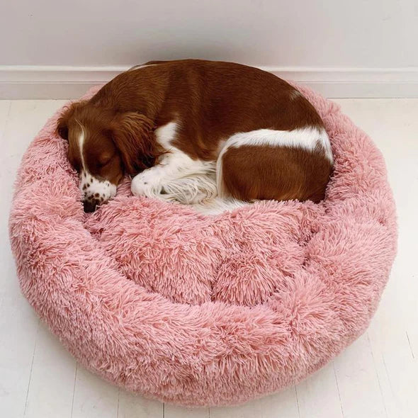 Calming Dog Bed for Deep Sleep – Anti-Anxiety Pet Bed with Plush Faux Fur 19