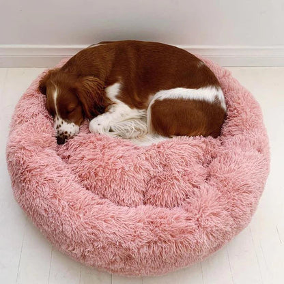 Calming Dog Bed for Deep Sleep – Anti-Anxiety Pet Bed with Plush Faux Fur 19