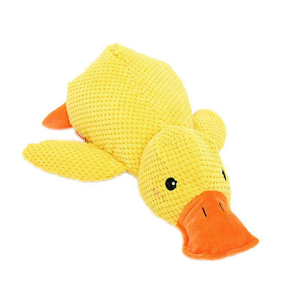 Calming Duck Dog Toy – Interactive Plush Toy with Quacking Sound for All Dog Sizes 0