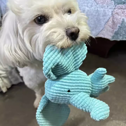 Calming Elephant Plush Toy for Dogs with Interactive Sounds – Chewable, Machine Washable, Soft Fabric 3