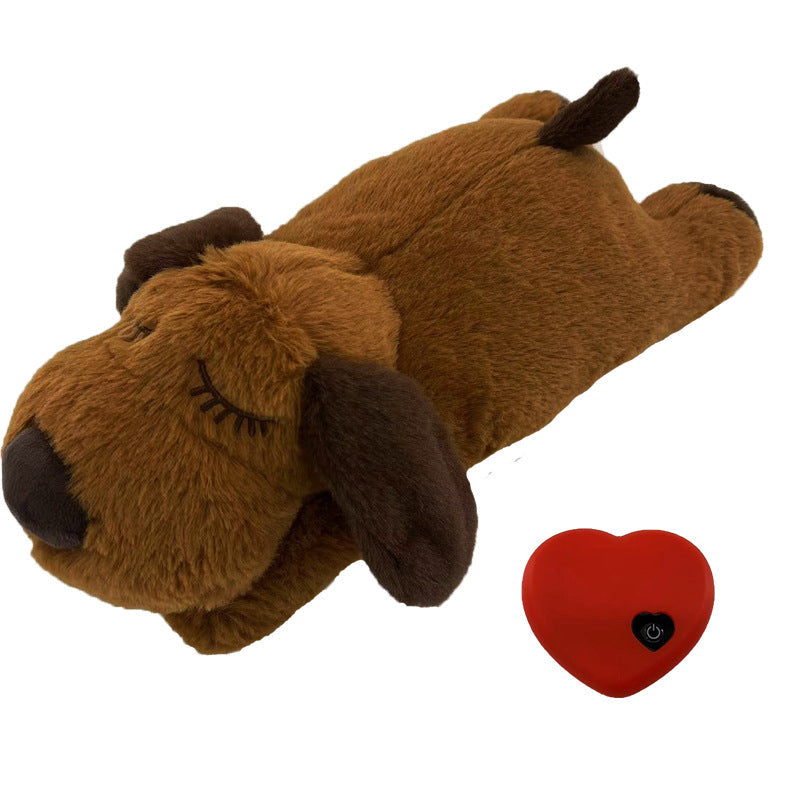 Calming Heartbeat Plush Dog Toy for Anxiety Relief – 14.2 Inch Soft Cuddly Companion 9