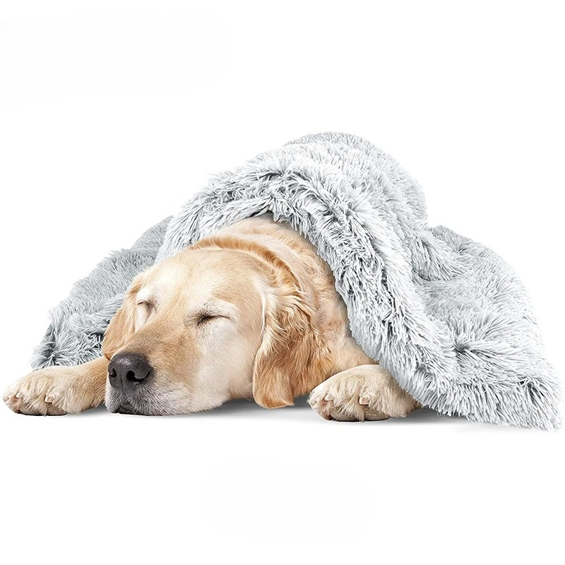 Calming Plush Dog Blanket for Stress Relief – Soft, Reversible, and Versatile Comfort 0