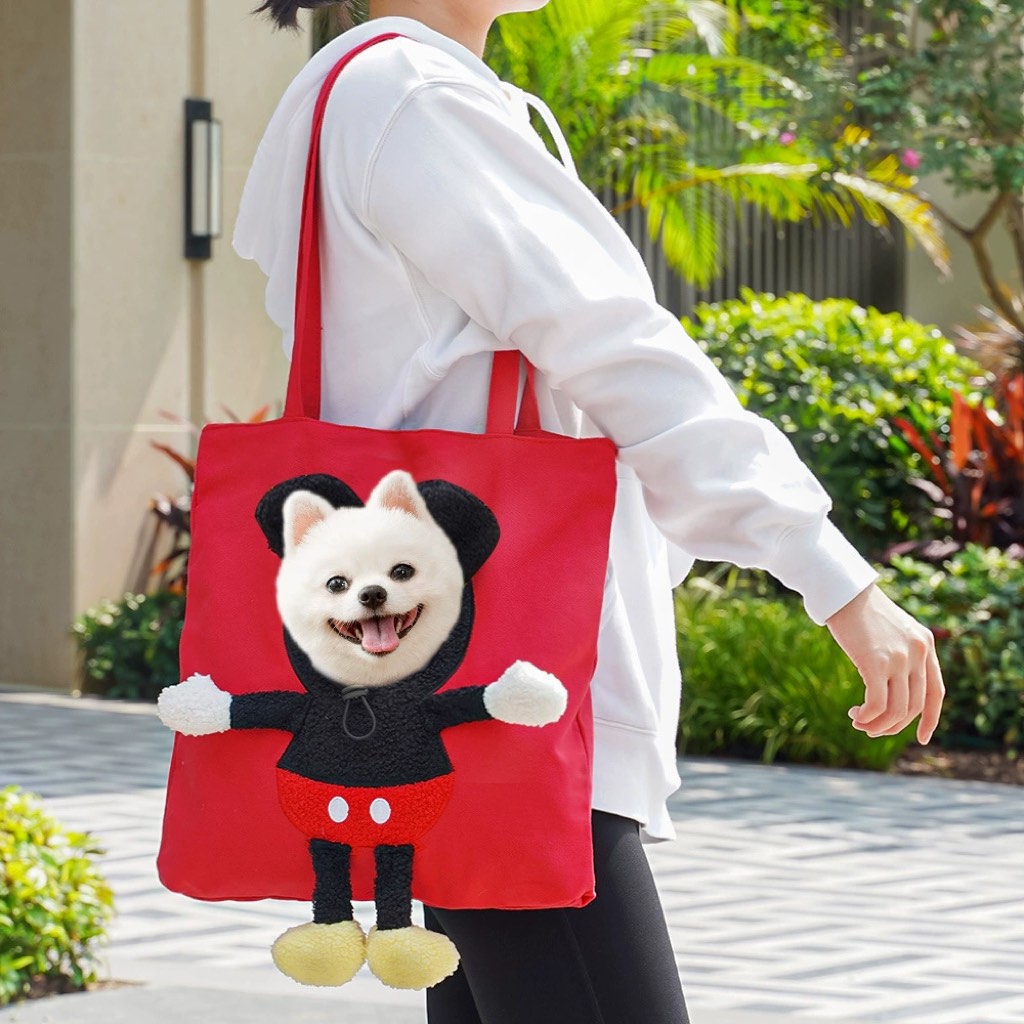 Canvas Pet Carrier Tote designed for cats and small dogs, featuring adjustable safety straps and a lightweight head-out design for comfortable travel. 11