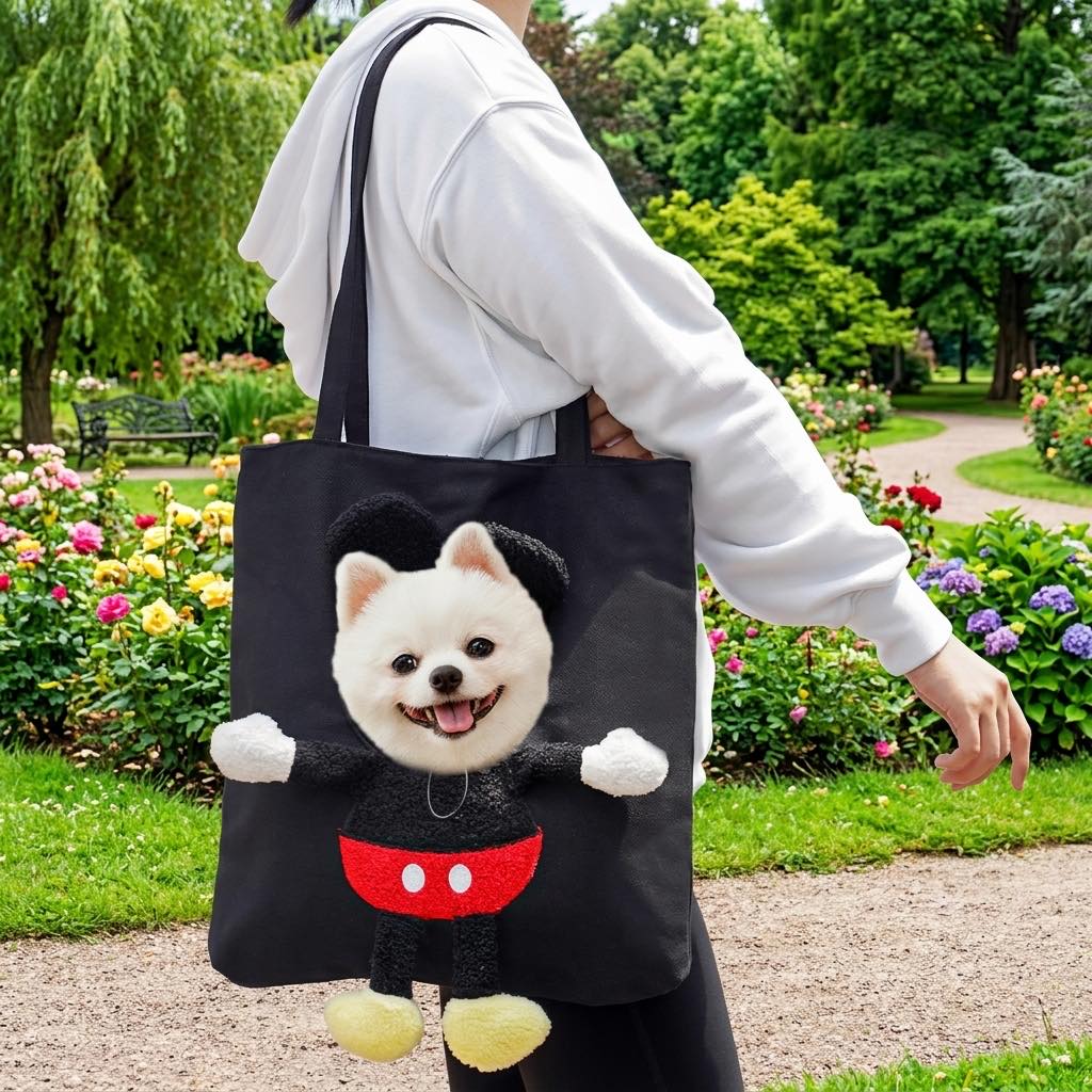 Canvas Pet Carrier Tote designed for cats and small dogs, featuring adjustable safety straps and a lightweight head-out design for comfortable travel. 20