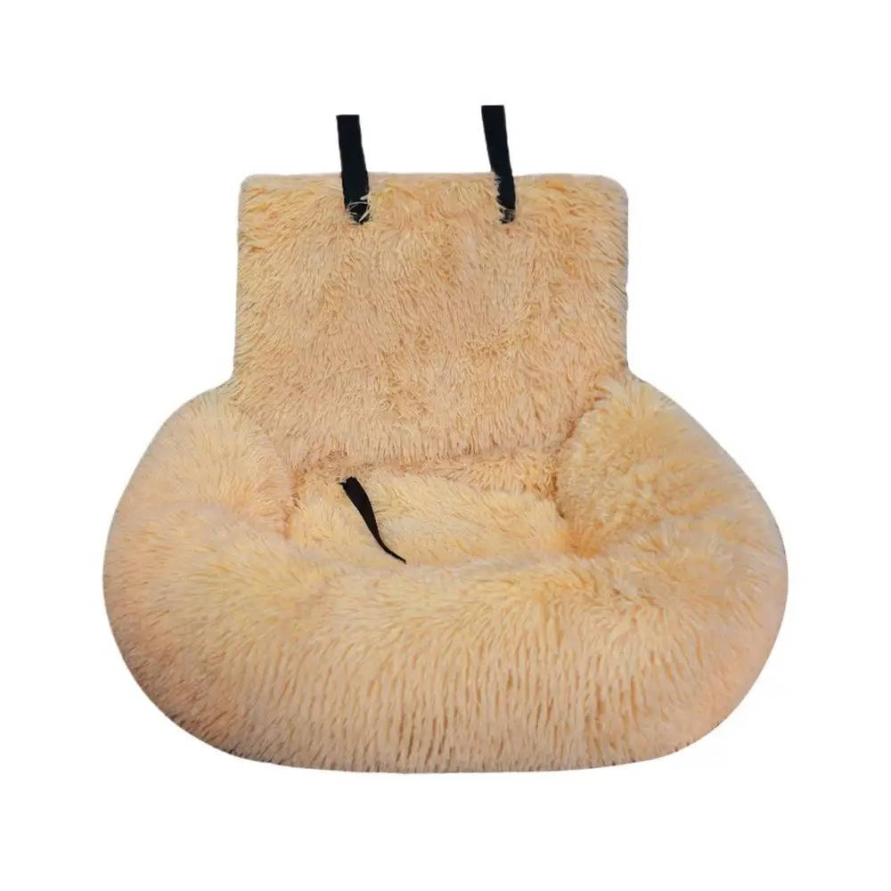 Car dog bed designed for back seat use, featuring a protective design, easy-clean pet-safe materials, and a neutral color; measures 60cm x 4