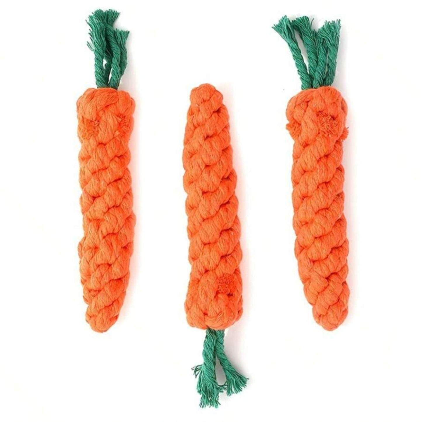 Carrot Shape Dog Toy – Durable Cotton Rope for Chewing and Dental Care, Engaging Design for All Dog Sizes 3