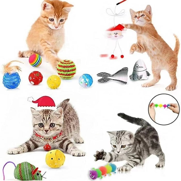 Cat Advent Calendar with 24 Unique Toys and Treats for Festive Fun 6