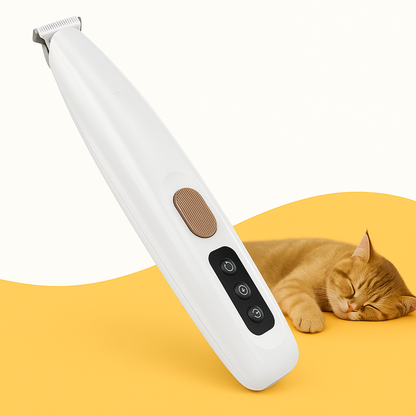 Cat Hair Trimmer with Low-Noise Operation and Precision Blades – Cordless Cat Clippers for Stress-Free Grooming 0