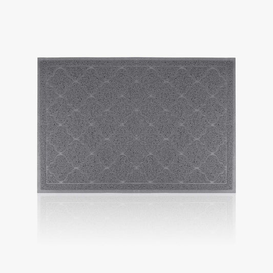 Cat litter mat designed for effective litter control, featuring a non-slip backing and durable rubberized material, measuring 90cm x 60cm. 0