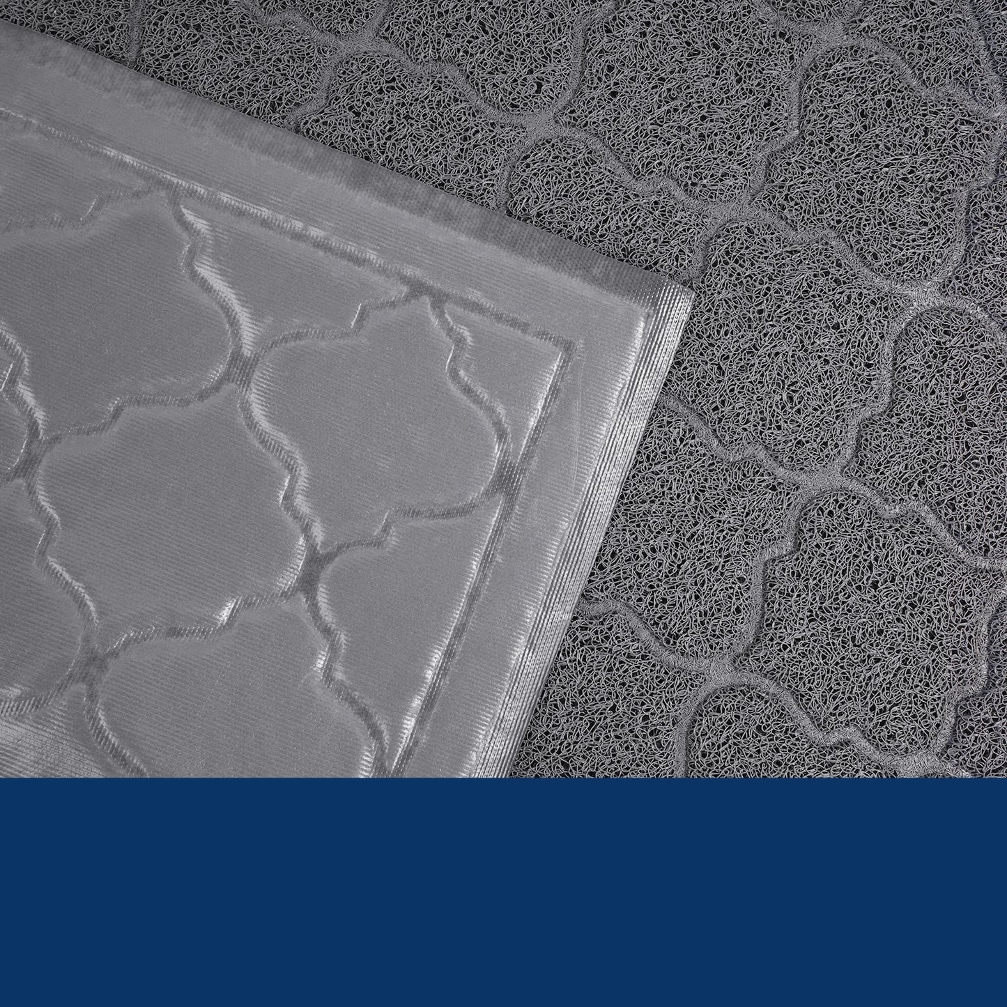Cat litter mat designed for effective litter control, featuring a non-slip backing and durable rubberized material, measuring 90cm x 60cm. 5